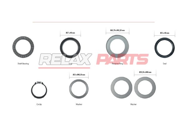 60843 - CALIPER WASHERS & CIRCLIPS REPAIR KIT WABCO CALIPER