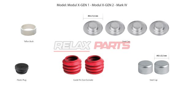 60874 - CALIPER BOOTS & CAP REPAIR KIT 91014 HALDEX