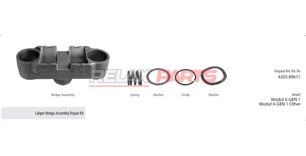 60882 - CALIPER BRIDGE ASSEMBLY REPAIR KIT 4203 89611