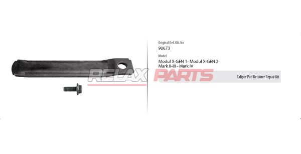 60933 - CALIPER PAD RETAINER REPAIR KIT 90673 HALDEX