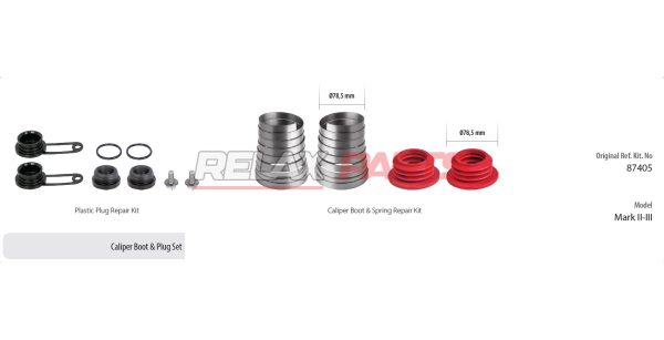 60947 - CALIPER BOOT & PLUG SET 87405 HALDEX