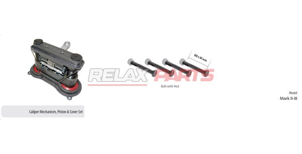 60951 - CALIPER MECHANISM PISTON & COVER SET HALDEX