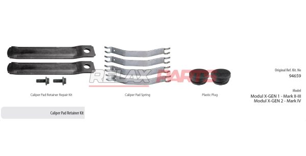 60956 - Caliper Pad Retainer Kit