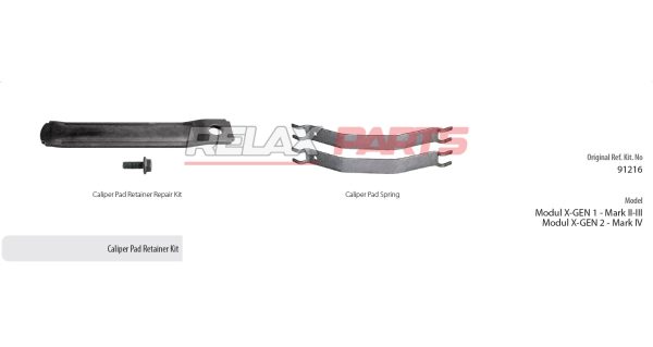 60984 - Caliper Pad Retainer Kit