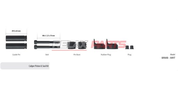 61123 - Caliper Piston & Seal Kit