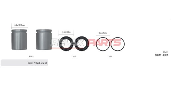 61129 - CALIPER PISTON & SEAL KIT HYDRAULIC CALIPER