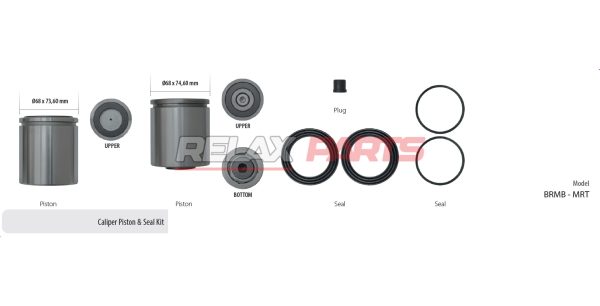 61139 - CALIPER PISTON & SEAL KIT