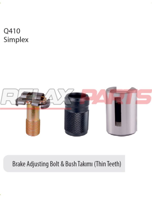 61244 - Brake Adjusting Bolt & Bush Takımı (Thin Teeth)